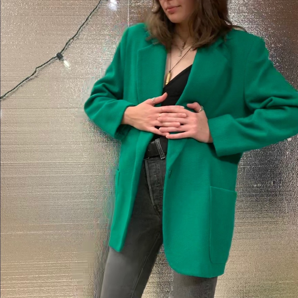 Amazing Oversized Green Blazer